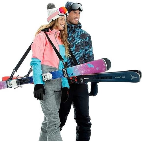 Ski Strap and Pole Carrier - 2 Sets per Pack -Skiing Accessory for Easy Carrying - Picture 7 of 7
